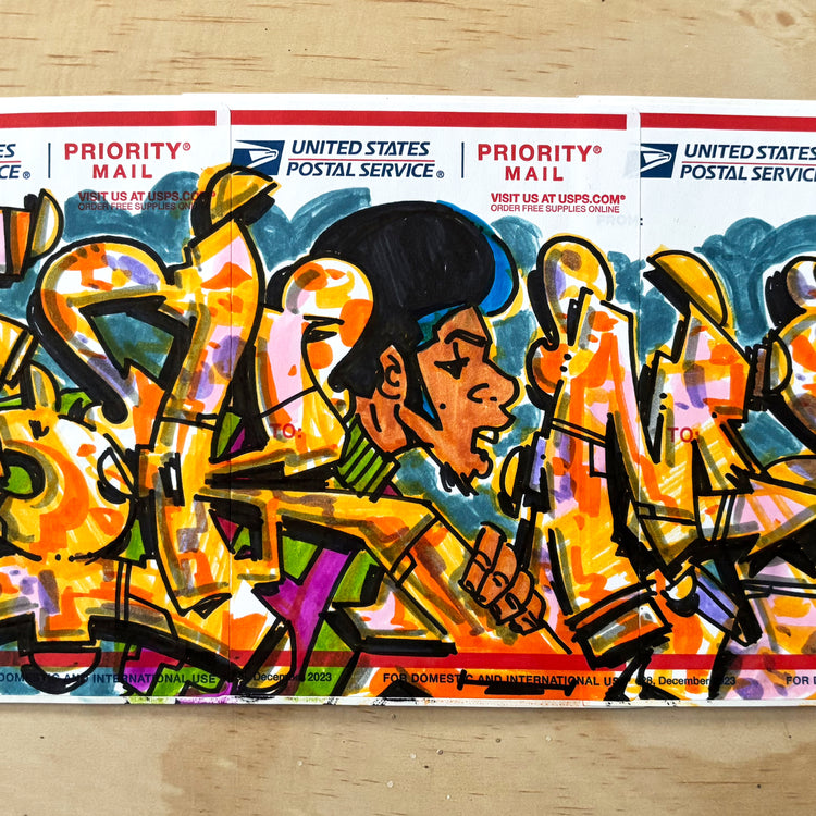 SKEME- "Bronzman" 3 panel slap