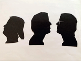 Richard Hambleton "silhouettes" Hand cut