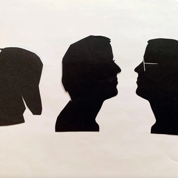 Richard Hambleton "silhouettes" Hand cut