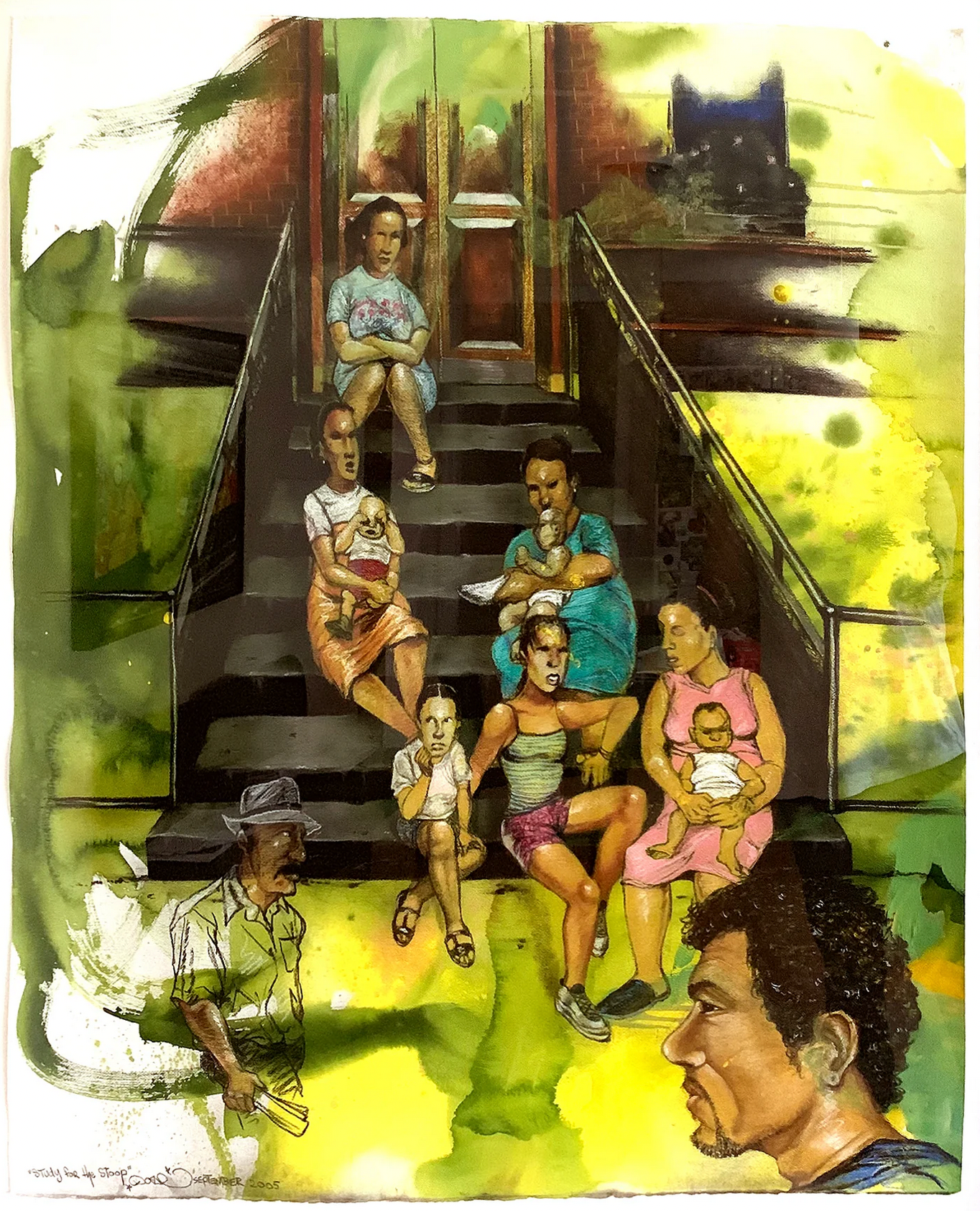 DAZE- "The Stoop" Painting