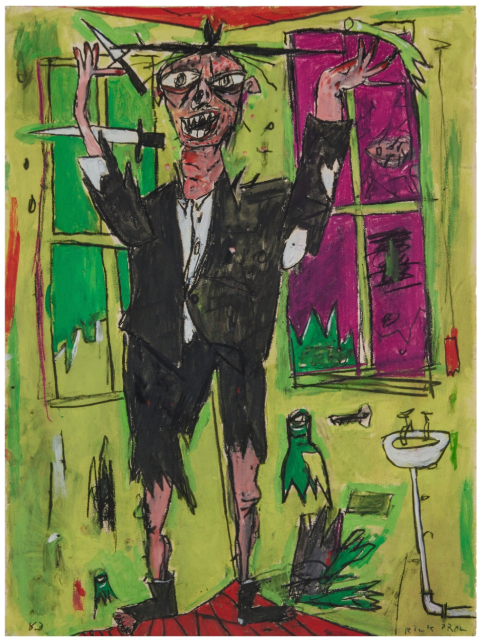 Rick Prol -  "Untitled" - Painting 1983