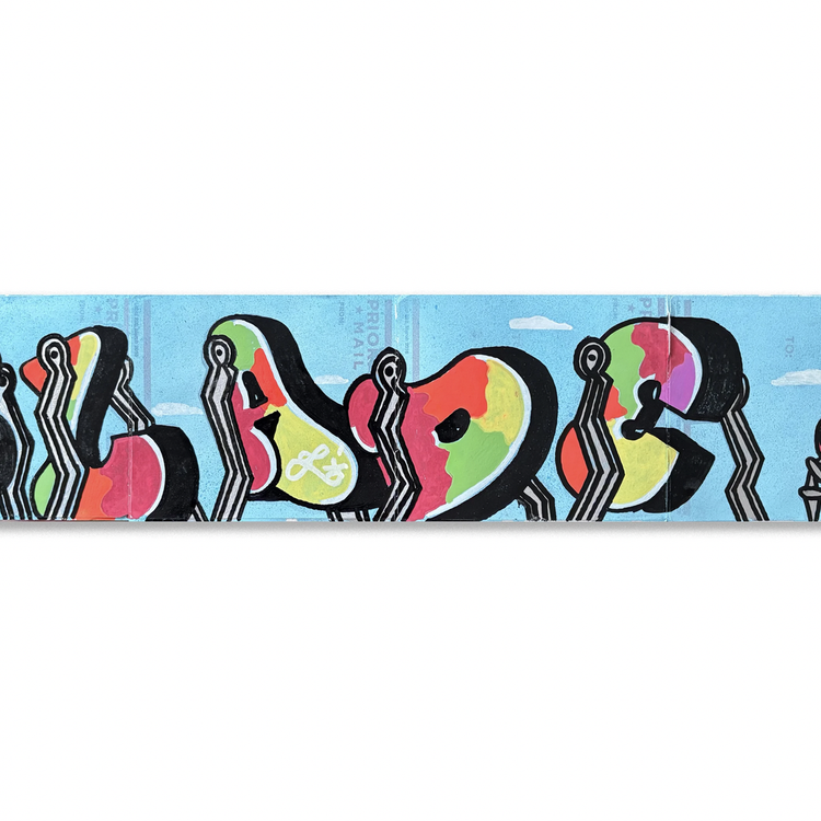 BLADE - "Walking Letters" 4 panel Slap