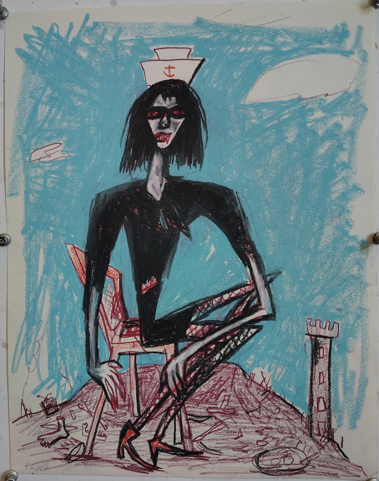 Rick Prol -  "She Used To Be A Blond" - Painting