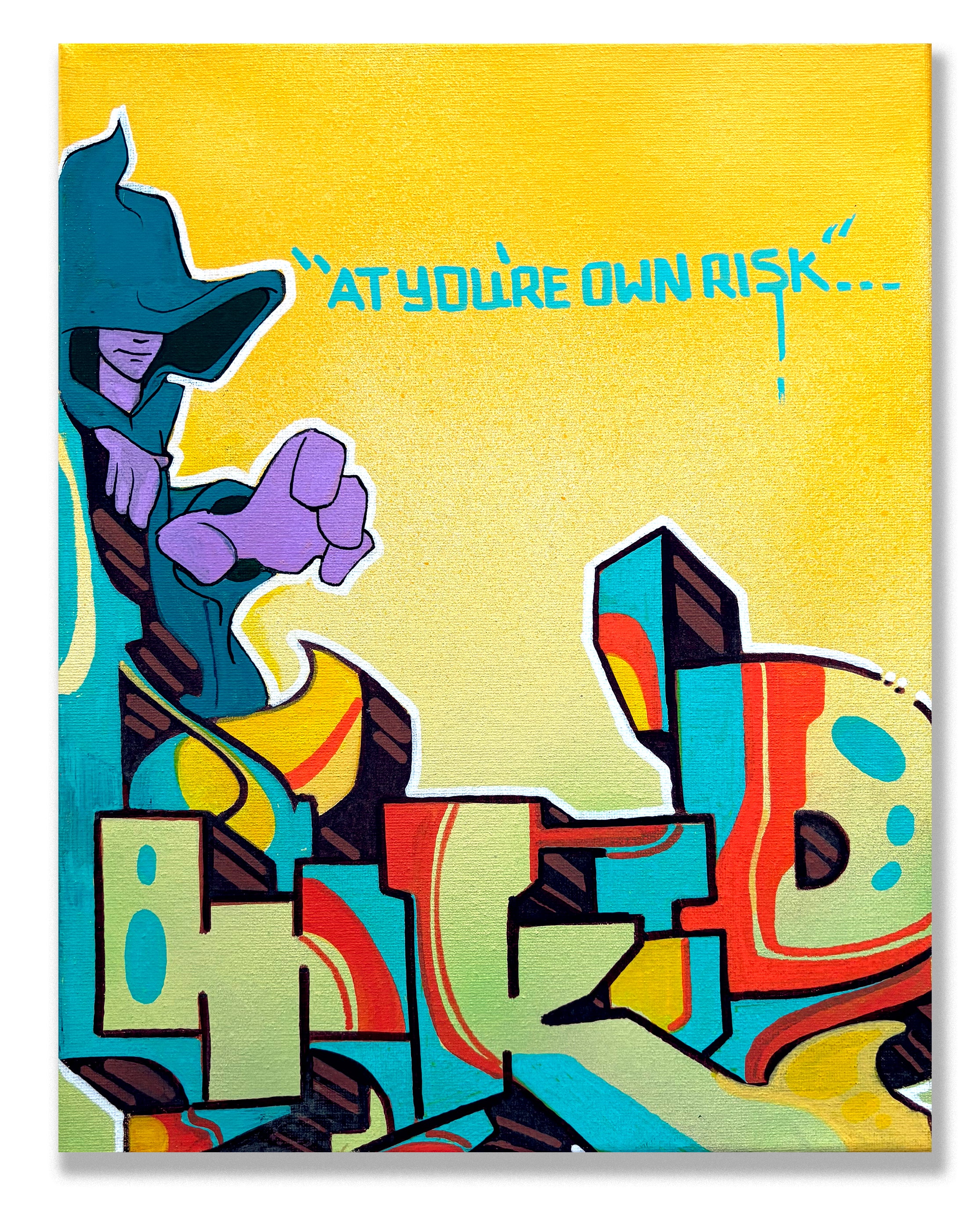 T-KID 170  - "At your own Risk" Painting