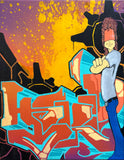 T-KID 170  - "Blasted" Painting