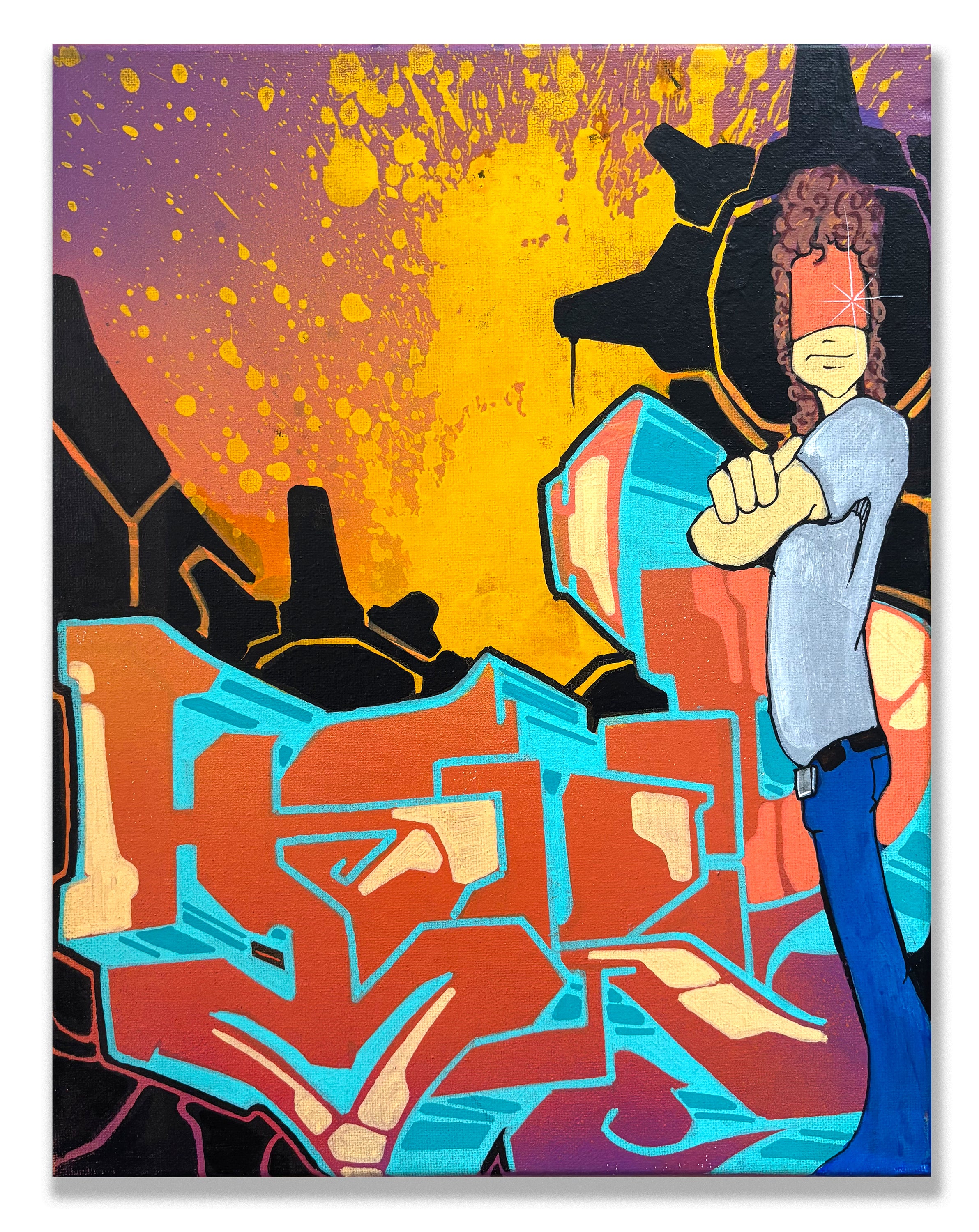 T-KID 170  - "Blasted" Painting