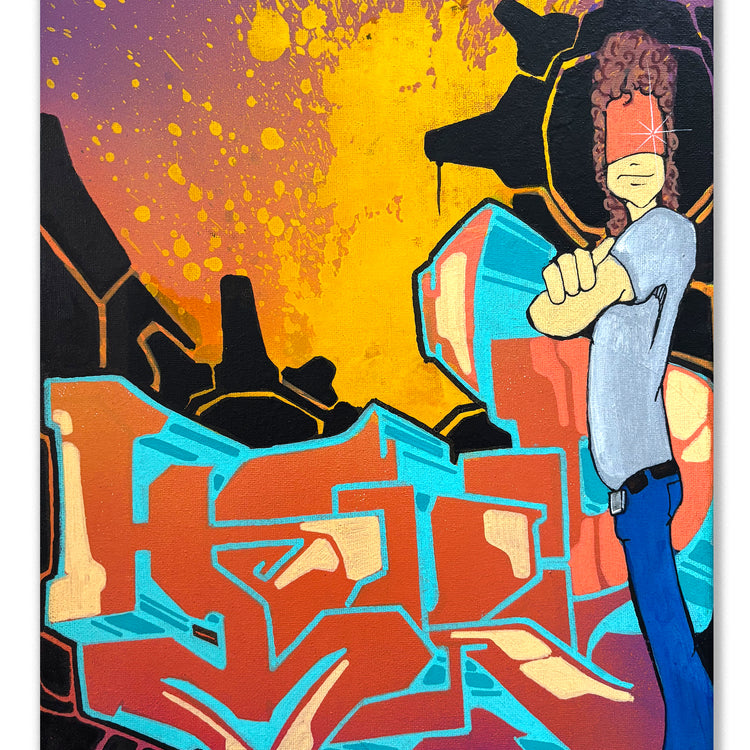 T-KID 170  - "Blasted" Painting