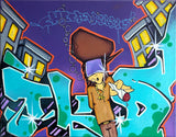 T-KID 170  - "Cheeba Bubbles" Painting