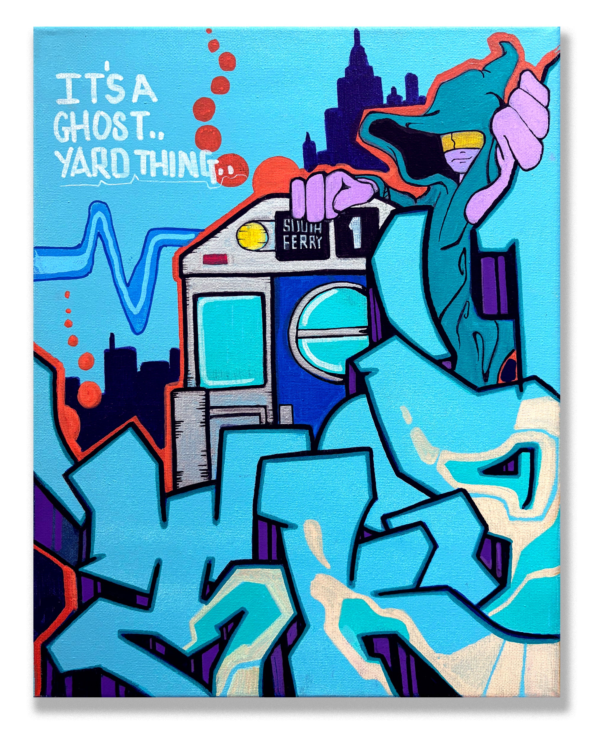 T-KID 170  - "It's a Ghost Yard Thing" Painting