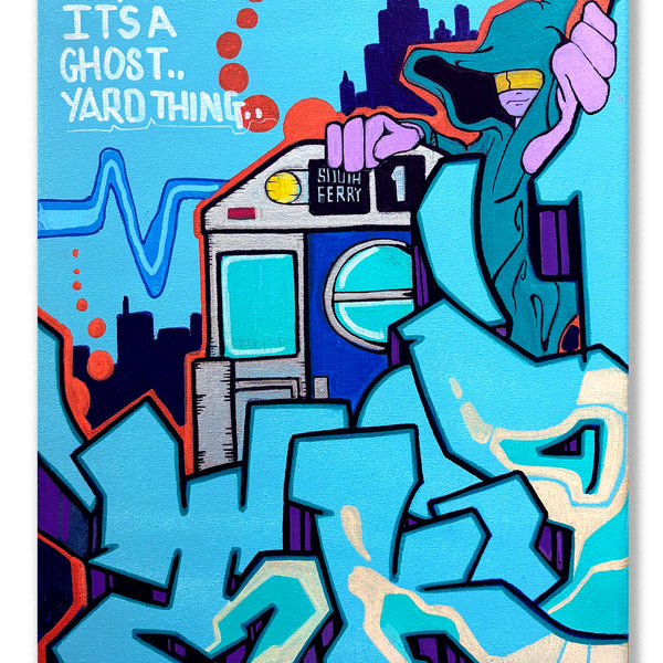 T-KID 170  - "It's a Ghost Yard Thing" Painting
