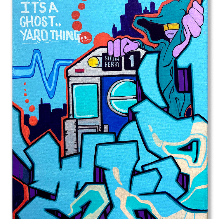 T-KID 170  - "It's a Ghost Yard Thing" Painting