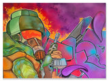 TKID- "Graffiti Soldier" Painting