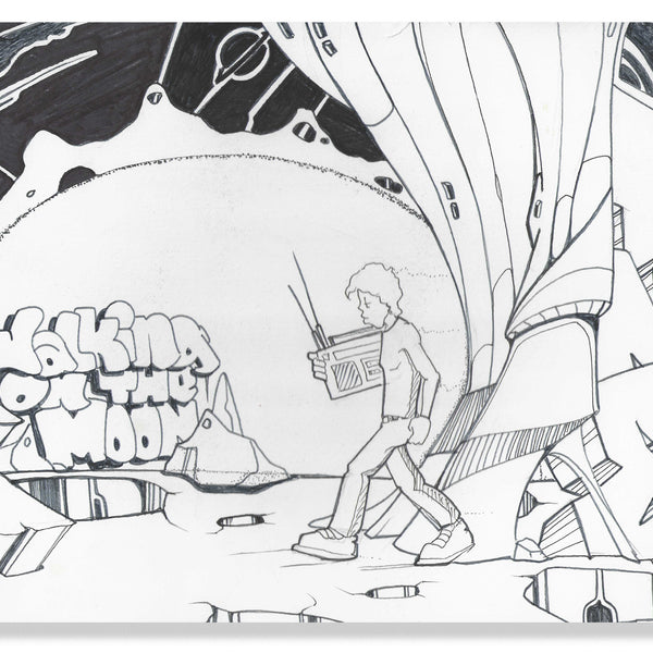 TKID- "Walking on da Moon" Drawing