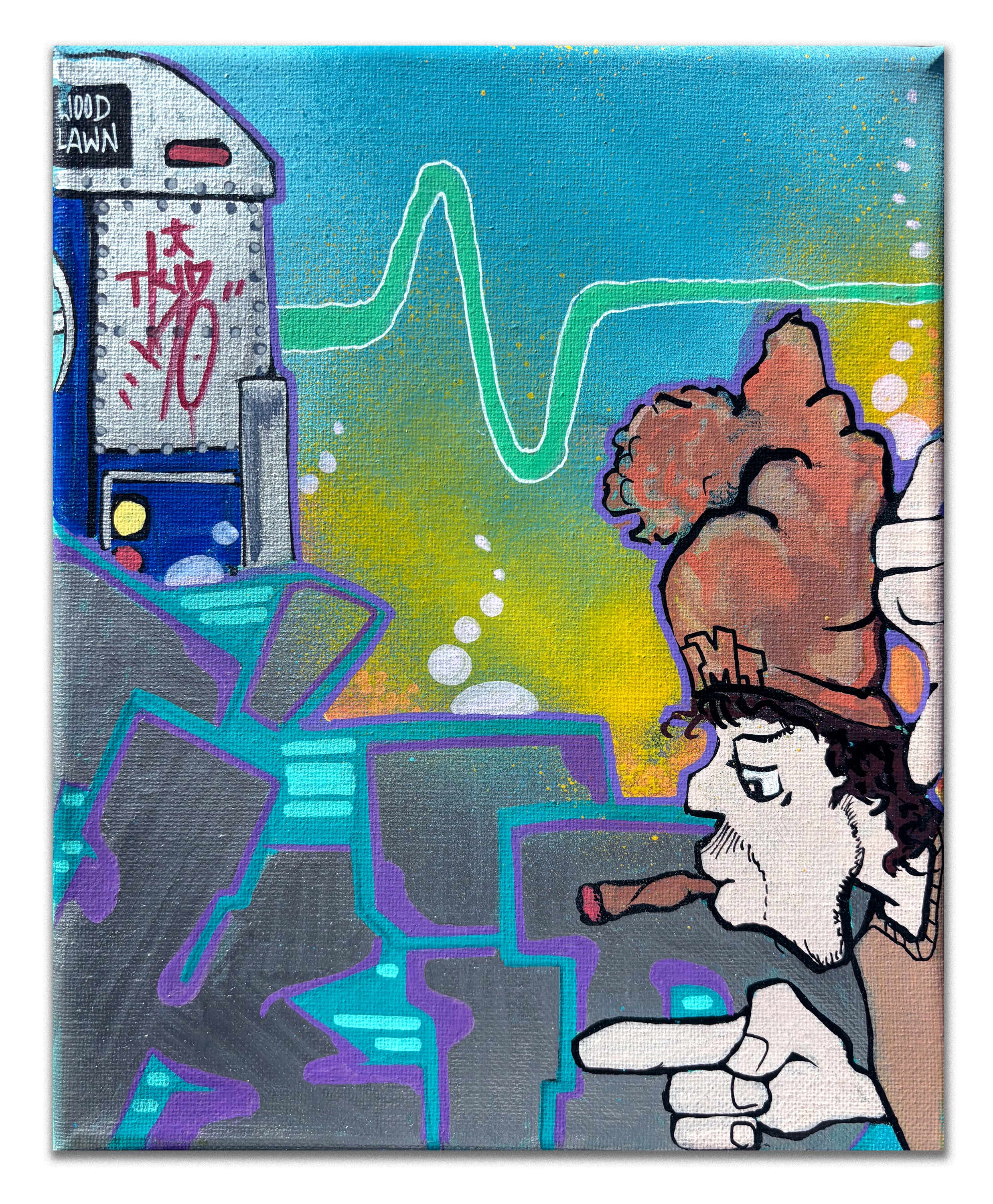 T-KID 170  - "Another Day..." Painting