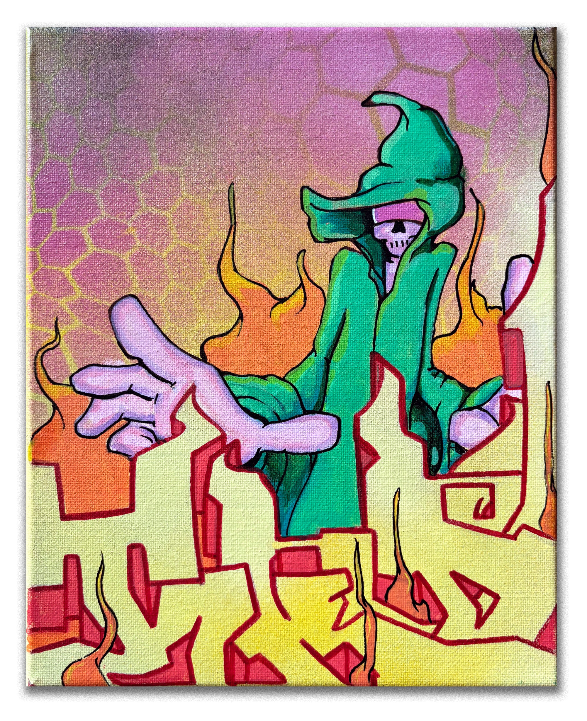T-KID 170  - "End of Da Road Toy" Painting