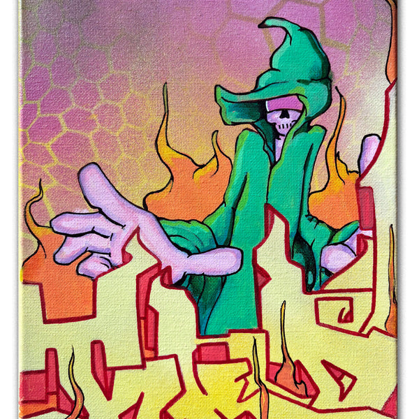 T-KID 170  - "End of Da Road Toy" Painting