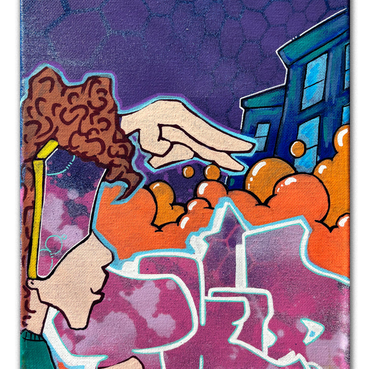 T-KID 170  - "On The Block" Painting