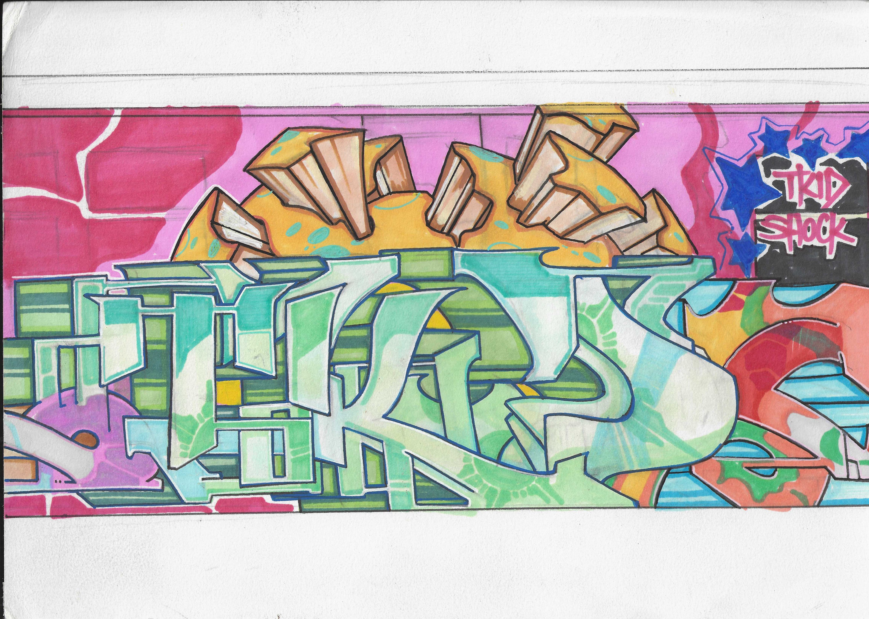 TKID- "Break Dance Car" Sketch