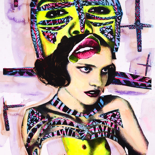 JUDITH SUPINE - "Hand Embellished print"