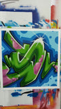 GRAFFITI ARTIST SEEN  -  "Green S"  Aerosol on  Canvas