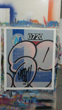 GRAFFITI ARTIST SEEN  -  "MTA Pink Bubble"  Aerosol on  Canvas