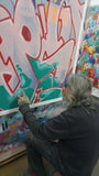 GRAFFITI ARTIST SEEN - "MTA PSYCHO" on Canvas
