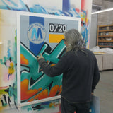 GRAFFITI ARTIST SEEN  -  "MTA"  Aerosol on  Canvas