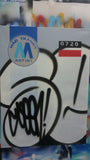 GRAFFITI ARTIST SEEN -  "MTA - Stretched" 24x32"  Aerosol on  Linen