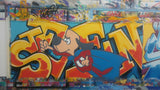 GRAFFITI ARTIST SEEN  -  "Underdog"  Aerosol on  Canvas