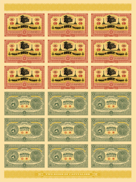 SHEPARD FAIREY - "2 Sides of Capitalism"