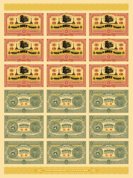 SHEPARD FAIREY - "Two sides of Capitalism"