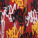 GRAFFITI ARTIST SEEN  -  " Multi  Tags"  Aerosol on  Canvas