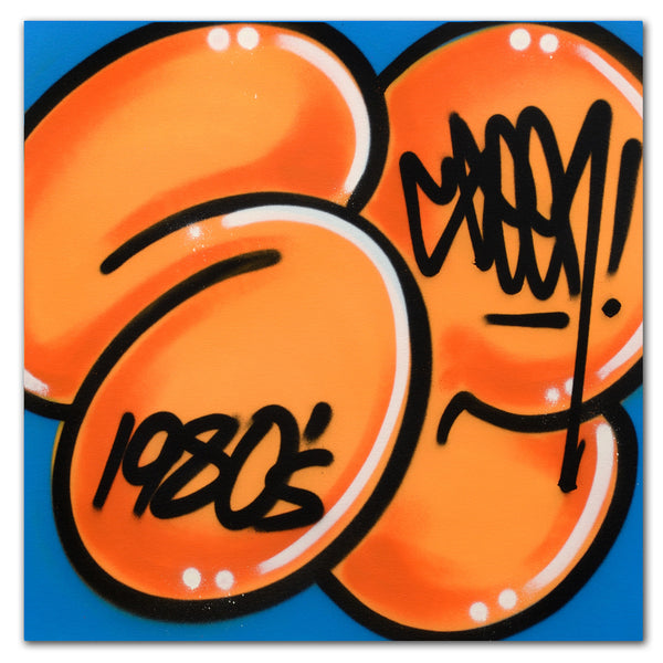 GRAFFITI ARTIST SEEN  -  "Signature Bubble"   Aerosol on  Canvas
