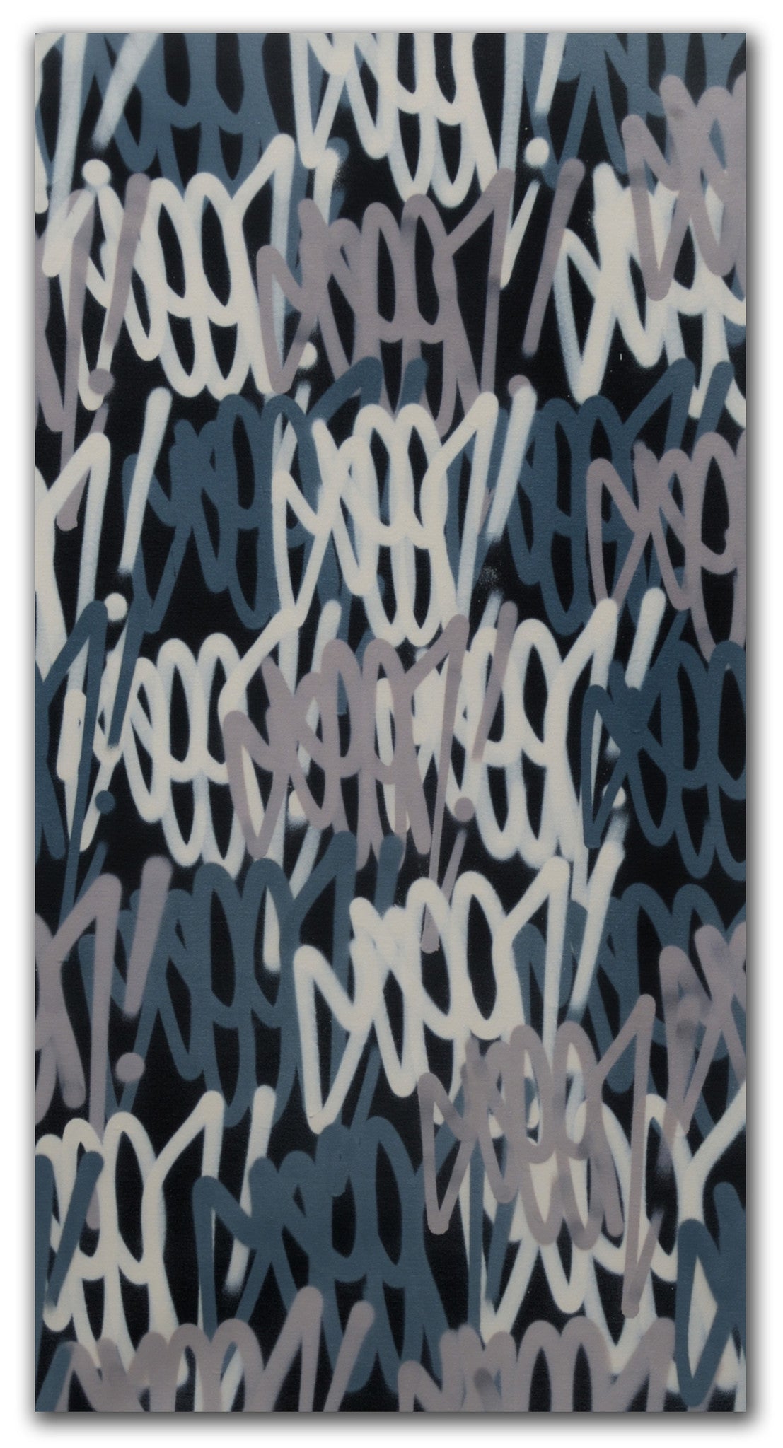 GRAFFITI ARTIST SEEN  -  "Multi Tags"  Aerosol on  Canvas