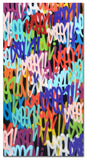 GRAFFITI ARTIST SEEN  -  "Multi Tags"  Aerosol on  Canvas