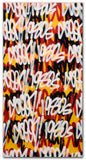 GRAFFITI ARTIST SEEN  -  "Multi Tags 1980's"  Aerosol on  Canvas