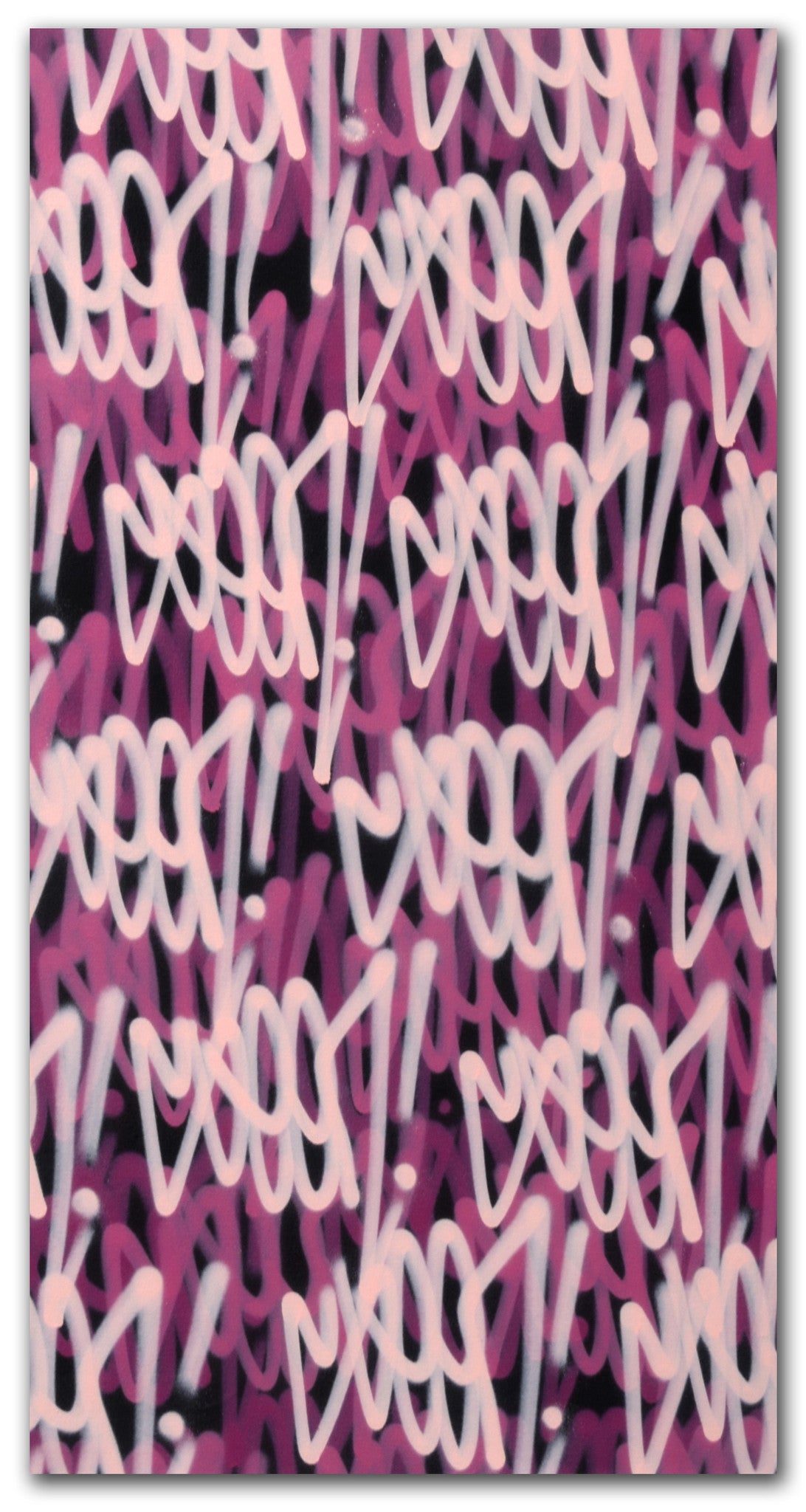 GRAFFITI ARTIST SEEN  -  "Multi Tags"  Aerosol on  Canvas