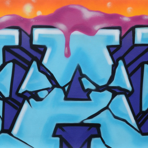 GRAFFITI ARTIST SEEN -  "MAD"  Aerosol on Canvas
