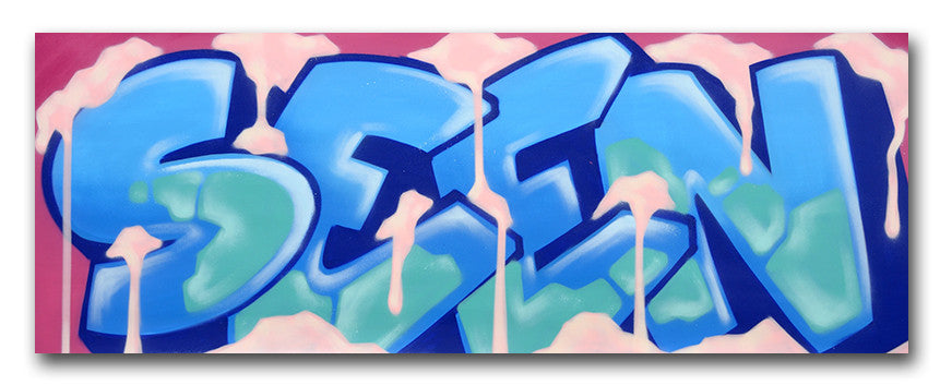 GRAFFITI ARTIST SEEN -  "FROSTY - SEEN"  Aerosol on Canvas