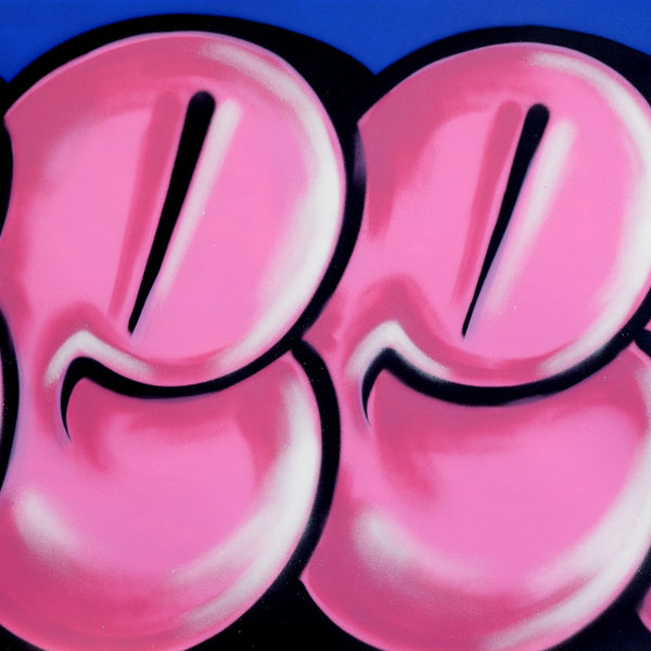 GRAFFITI ARTIST SEEN -  "Classic Bubble"  Aerosol on Canvas