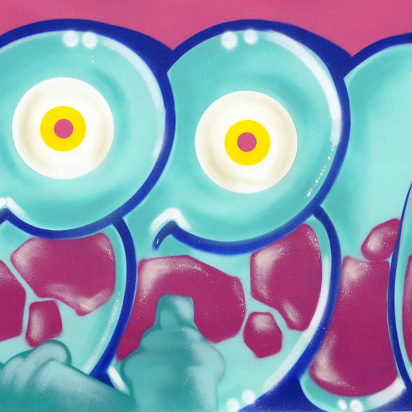 GRAFFITI ARTIST SEEN -  "Classic Bubble"  Aerosol on Canvas