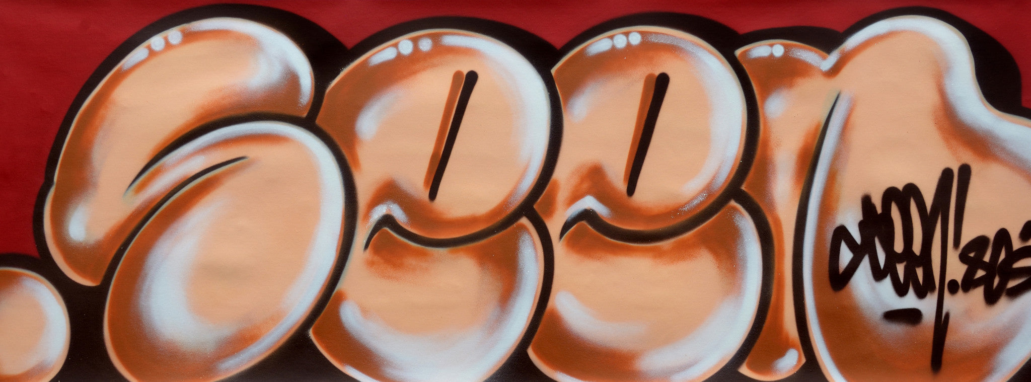 GRAFFITI ARTIST SEEN -  "Classic Bubble"  Aerosol on Canvas