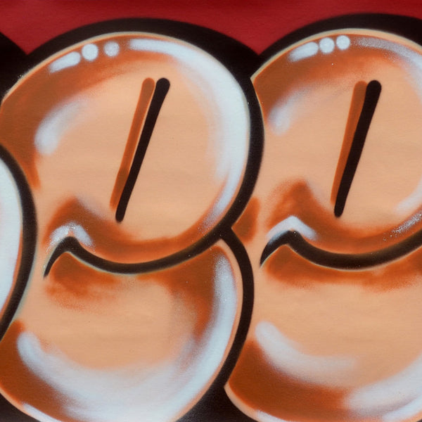 GRAFFITI ARTIST SEEN -  "Classic Bubble"  Aerosol on Canvas