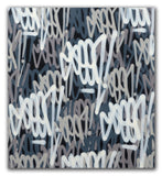 GRAFFITI ARTIST SEEN  -  "Grey Tags #2"  Aerosol on  Canvas