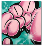 GRAFFITI ARTIST SEEN  -  "Super Bubble Pink"  Aerosol on  Canvas