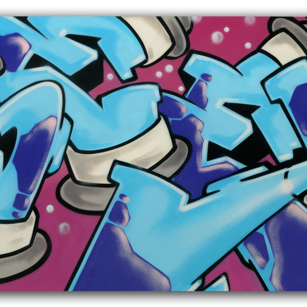 GRAFFITI ARTIST SEEN  -  "SEEN Cans"  Canvas