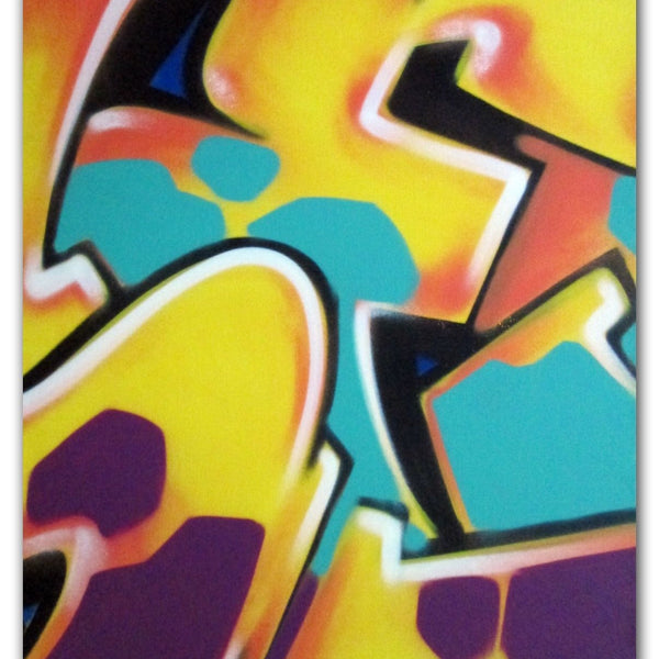 GRAFFITI ARTIST SEEN -  "Untitled"  Painting on Canvas
