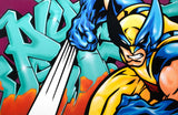 GRAFFITI ARTIST SEEN  -  "Wolverine"  Aerosol on  Canvas