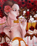 AMANDA LYNN " Cherry's on Top" Painting