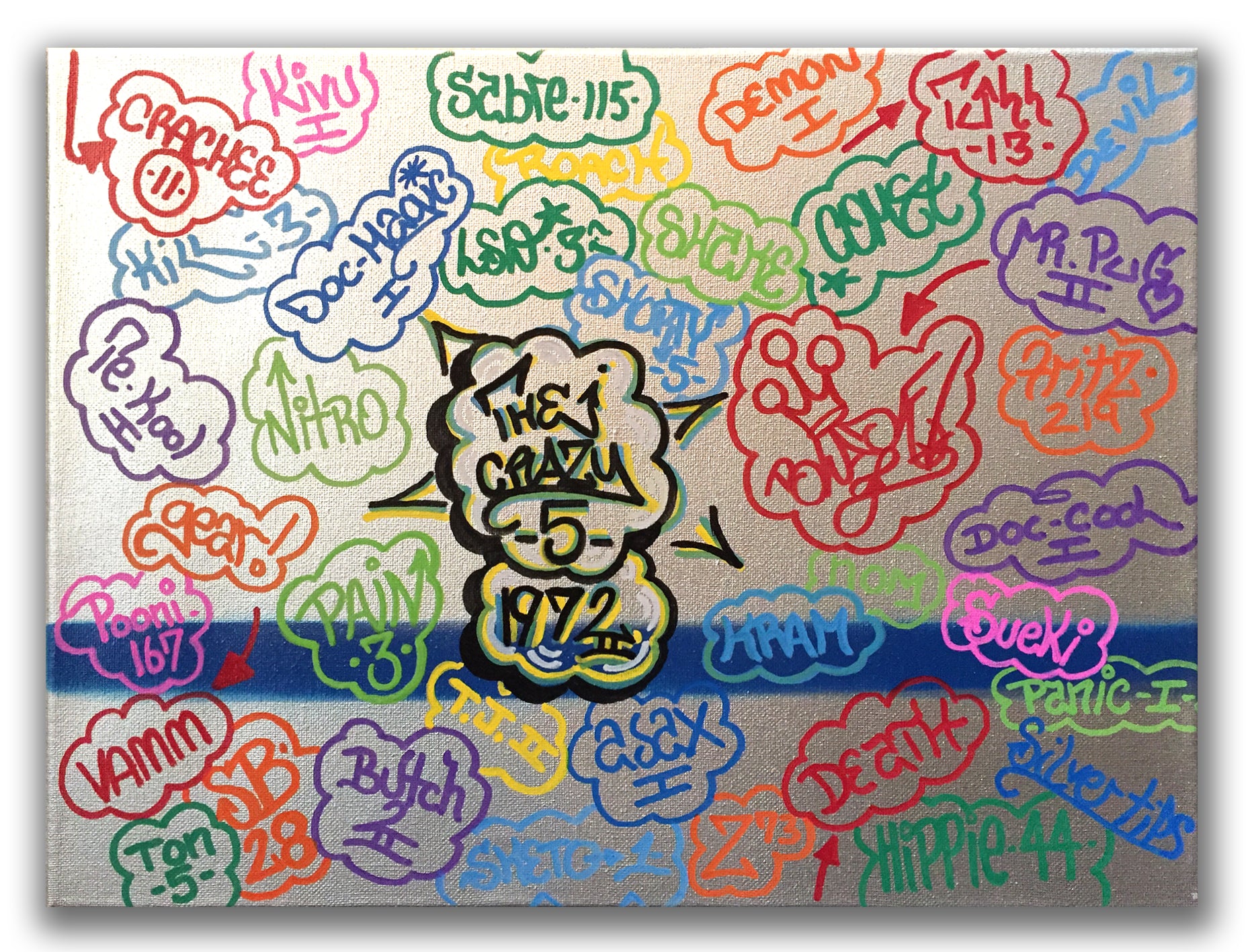 BLADE  "1972 Tags"  Painting
